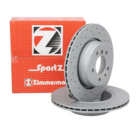 Zimmermann SPORT Bremsscheiben Satz f&uuml;r BMW 7er E38 750i 740d 8er E31 850CSi hinten
