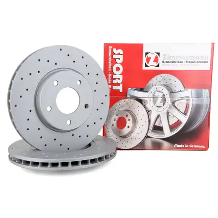Zimmermann SPORT brake discs for Jaguar XJ 8 3.2/4.0 R4.0 XK 8 4.0 R4.2 (Front)
