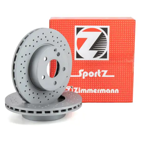 Zimmermann SPORT Bremsscheiben Satz f&uuml;r MERCEDES W204 C180 C180-220 CDI vorne