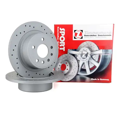 Zimmermann SPORT brake discs for Opel Omega B 2.0&ndash;3.2 V6, 2.2/2.5 DTI (Rear)