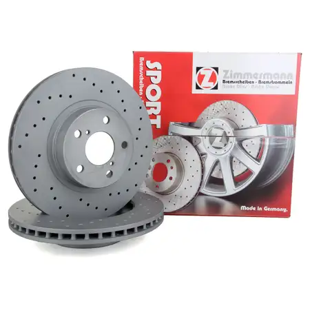 Zimmermann SPORT Brake Disc Set for SUBARU Impreza, Legacy, and Toyota GT 86 (Front)