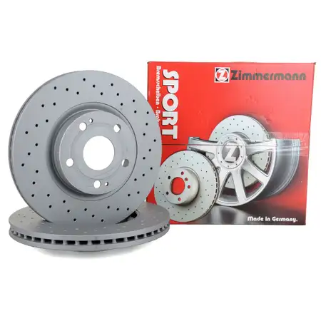 Zimmermann SPORT Brake Disc Set for Toyota Avensis (T25) and Corolla Verso (Front)