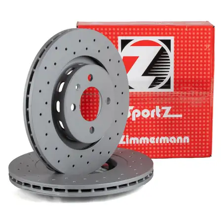 Zimmermann SPORT Brake Disc Set for VW Golf 2, Passat B3/4, and Corrado 1.8 GTI G60 (Front)