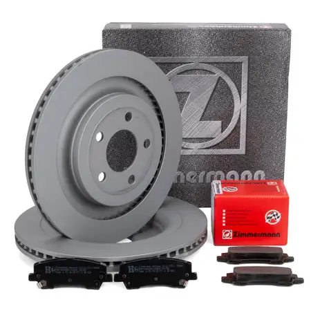 ZIMMERMANN Brake Discs + Brake Pads for FORD Mustang MK6 with Performance Rear Brakes