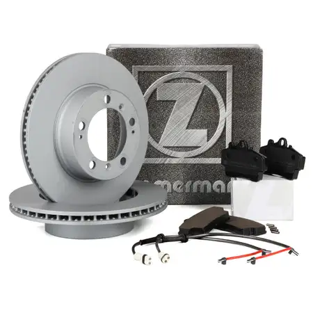 ZIMMERMANN brake discs + pb:z pads + Wako for PORSCHE Boxster (986) 2.5 2.7 (front)