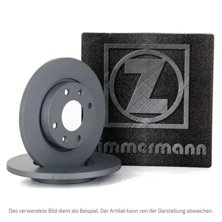ZIMMERMANN Bremsscheiben + Radlager Satz f&uuml;r PSA C3 III 208 I OPEL Crossland X hinten