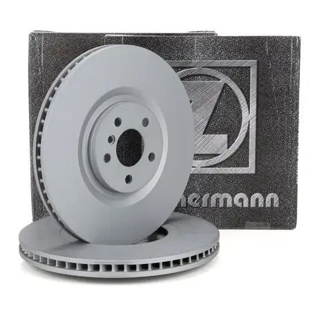 ZIMMERMANN Brake Disc Set for BMW 1 Series F40, X2 F39, MINI F56, F60, and John Cooper Works (Front)