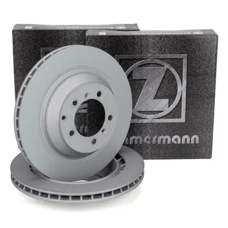 ZIMMERMANN Brake Disc Set for AUDI RS e-Tron GT, PORSCHE Cayenne 9Y, and Taycan (Rear)
