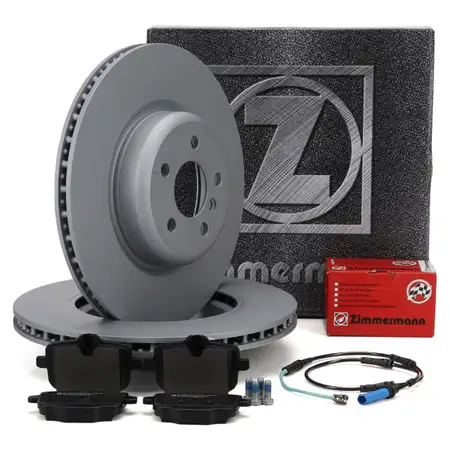 ZIMMERMANN Bremsscheiben + Bremsbel&auml;ge + Semsor f&uuml;r BMW 5er G30 7er G11 G12 hinten