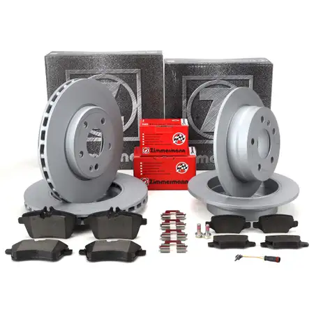 ZIMMERMANN Bremsscheiben Bel&auml;ge Sensor f&uuml;r MERCEDES W169 200TURBO 180/200CDI vorne hinten