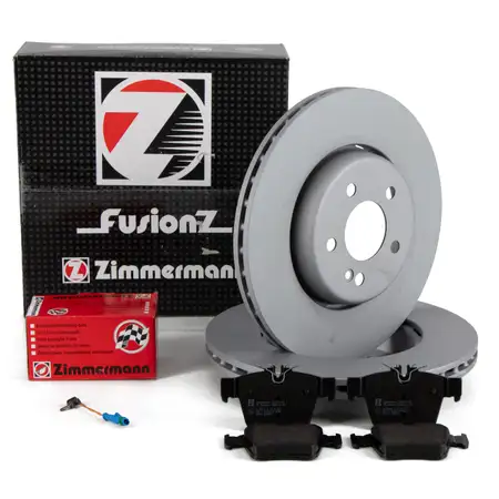 Zimmermann FORMULA S Brake Discs + Pads + Sensor for MERCEDES W205 S205 X253 (Rear)