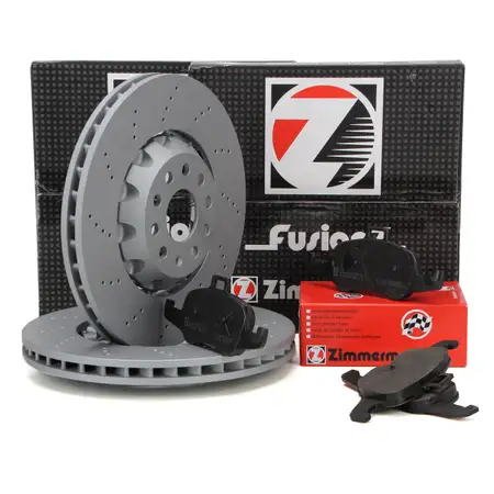 Zimmermann FORMULA Z Bremsscheiben + Bel&auml;ge + Wako f&uuml;r AUDI TT TTS FV vorne
