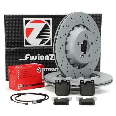 Zimmermann FORMULA Z Brake Discs + Pads + Wako for BMW F87 M2, F80 M3, F82, F83 M4 (Rear)