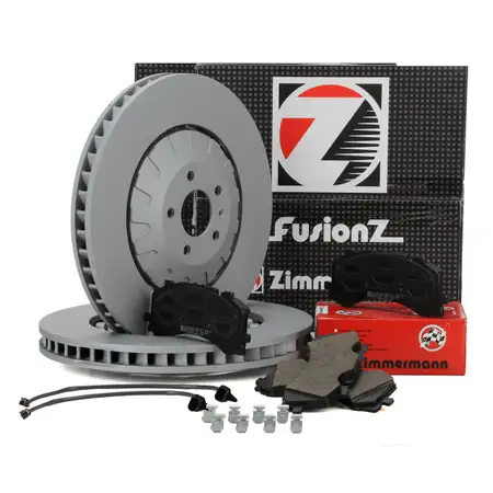 Zimmermann FORMULA Z Bremsscheiben + &Oslash; 400mm + Bel&auml;ge Wako f&uuml;r AUDI A6 C8 A8 4N vorne