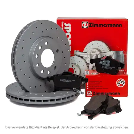 Zimmermann SPORT Brake Discs + Brake Pads for VOLVO XC90 1 275 AWD (Rear)