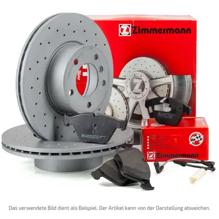 Zimmermann SPORT Bremsscheiben + Bel&auml;ge + Wako f&uuml;r BMW Z4 E89 sDrive28i/30i vorne