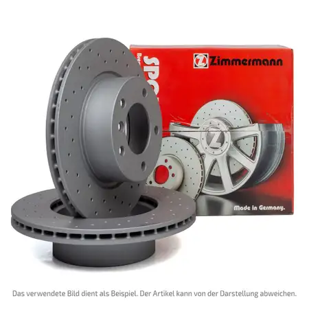 Zimmermann SPORT Brake Disc Set for BMW 3 Series F30, F31, F34 and 4 Series F32, F33, F36 (Rear)