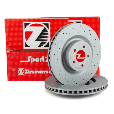 Zimmermann SPORT Bremsscheiben Satz f&uuml;r FORD Mustang MK6 mit Performance Bremse vorne