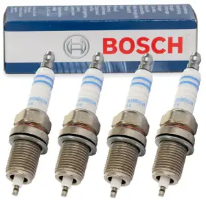 4x BOSCH FQR8LEU2 0242229699 Zündkerze für OPEL Astra G H Corsa C D Insignia Vectra C B