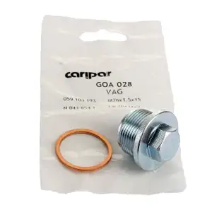 CARIPAR Ölablassschraube M26x15 + Dichtring für VW Golf 3 LT Passat Sharan T4 A4 059103193