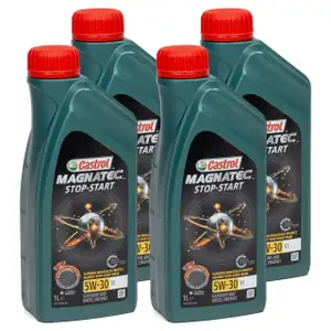 4L 4 Liter CASTROL Magnatec STOP-START Motoröl Öl 5W30 S1 ACEA C2 für FIAT 9.55535-S1