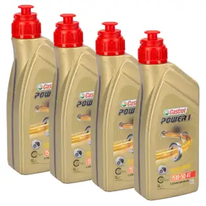 4L 4 Liter CASTROL POWER 1 15W-50 4T 4-TAKT Motorrad Motor&ouml;l API SN JASO MA-2