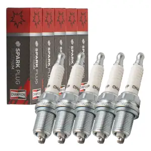 5x CHAMPION OE136/T10 RC8PYP Z&uuml;ndkerze f&uuml;r AUDI S2 RS2 B4 S4 S6 C4 Coupe Quattro 20V