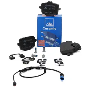 ATE Ceramic Bremsbel&auml;ge + Warnkontaktsensor f&uuml;r BMW X3 G01 X4 G02 mit Sportpaket hinten