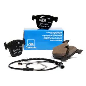 ATE Ceramic Bremsbel&auml;ge + Warnsensor f&uuml;r BMW X5 E70 F15 X6 E71 E72 F16 ab 04.2010 hinten