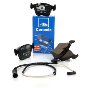 ATE Ceramic Bremsbel&auml;ge + Warnkontaktsensor f&uuml;r BMW 5er 520-528i 520-530d 525td/tds vorne