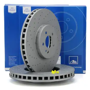 ATE Bremsscheiben Satz f&uuml;r MERCEDES W205 C450 C43AMG W213 N293 X253 C253 vorne 0004212312