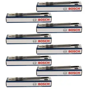 8x BOSCH GLP008 0250202142 Glühkerze für MERCEDES W211 W463 W163 W220 OM628 0011594801