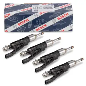 4x BOSCH 0261500541 Einspritzventil f&uuml;r BMW F20 F21 F30-34 F32-36 G30 G31 X1 X2 X3 X4 B48