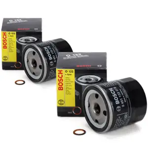2x BOSCH 0451103079 Ölfilter für OPEL Astra F G H Corsa A B C Vectra A B C A B 93156300