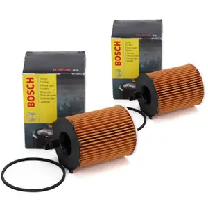 2x BOSCH 1457429238 Ölfilter für CITROEN FIAT FORD MAZDA MINI OPEL PEUGEOT VOLVO 1.4-1.6 D
