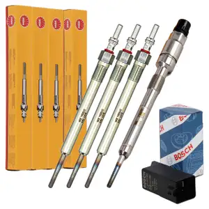 BOSCH Steuerger&auml;t Gl&uuml;hzeit + 4x NGK Gl&uuml;hkerze f&uuml;r AUDI A4 B9 A5 F5 A6 C8 4K 2.0/35/40 TDI