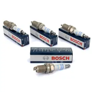 4x BOSCH FR7DE2 0242235797 Z&uuml;ndkerze f&uuml;r AUDI A3 8P Leon Octavia 2 Golf 5 Passat 2.0 FSI