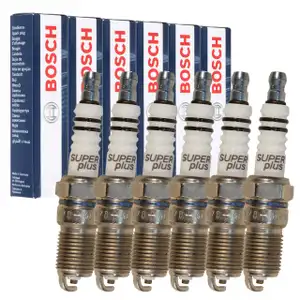 6x BOSCH HR7DC+ 0242235661 Z&uuml;ndkerze f&uuml;r MAZDA Tribute 3.0 V6 PEUGEOT 504 2.7 604 2.8 GTi