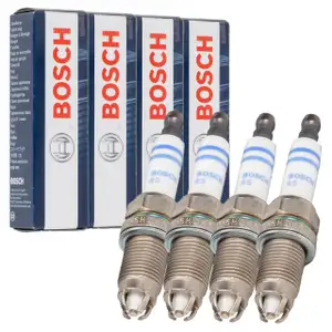 4x BOSCH FGR6HQE0 0242240590 Zündkerze für AUDI A3 8P Golf 4 5 Passat Touran 1.4/1.6 FSI