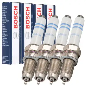 4x BOSCH Y7LER02 0241135520 Z&uuml;ndkerze f&uuml;r VW Golf 7 Ibiza Octavia 1.6 04C905616D