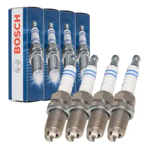 4x BOSCH 0242240593 FR6DC+ Zündkerze für AUDI BMW PSA MERCEDES OPEL RENAULT SEAT SKODA VW