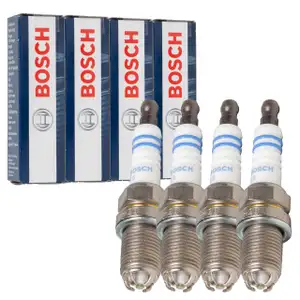 4x BOSCH 0242235748 FGR7DQE+ Z&uuml;ndkerze f&uuml;r VOLVO 850 S40 1 S70 V40 V70 1 1.6 1.8 2.0