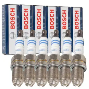 6x BOSCH 0242235748 FGR7DQE+ Zündkerze für VW Passat B5 AUDI A4 B5-7 A6 C4 C5 V6