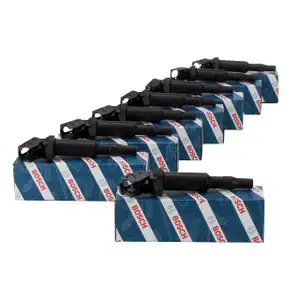 8x BOSCH 0221504464 Z&uuml;ndspule f&uuml;r BMW 5er E60 E61 6er E63 E64 7er E65-67 X5 E53 E70 N62