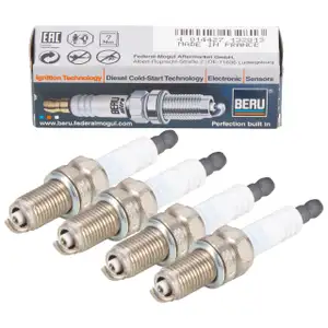 4x BERU Z333 12FR6DPUX Z&uuml;ndkerze f&uuml;r OPEL Agila B SUZUKI Splash Swift 4 1.2 86/90/94 PS