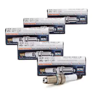 5x BERU Z14 0001335732 Z&uuml;ndkerze f&uuml;r FIAT Bravo 1 Cope Marea Stilo 192_ 2.0 2.4