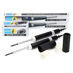 2x BILSTEIN B4 Shock Absorbers with B1 Dust Covers for BMW 3 Series Convertible with Standard Rear Suspension