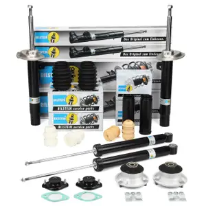 4x BILSTEIN B4 Sto&szlig;d&auml;mpfer Staubschutz Domlager f&uuml;r BMW Limo mit M-Technik vorne + hinten