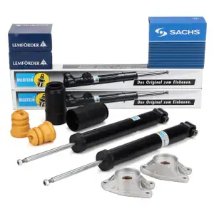 2x BILSTEIN B4 shock absorbers + SACHS dust covers + LEMF&Ouml;RDER strut bearings for the rear of the BMW 4 Series F33