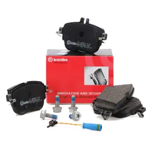BREMBO P50136 Bremsbel&auml;ge + Warnkontakt f&uuml;r MERCEDES W213 C238 A238 C257 hinten
